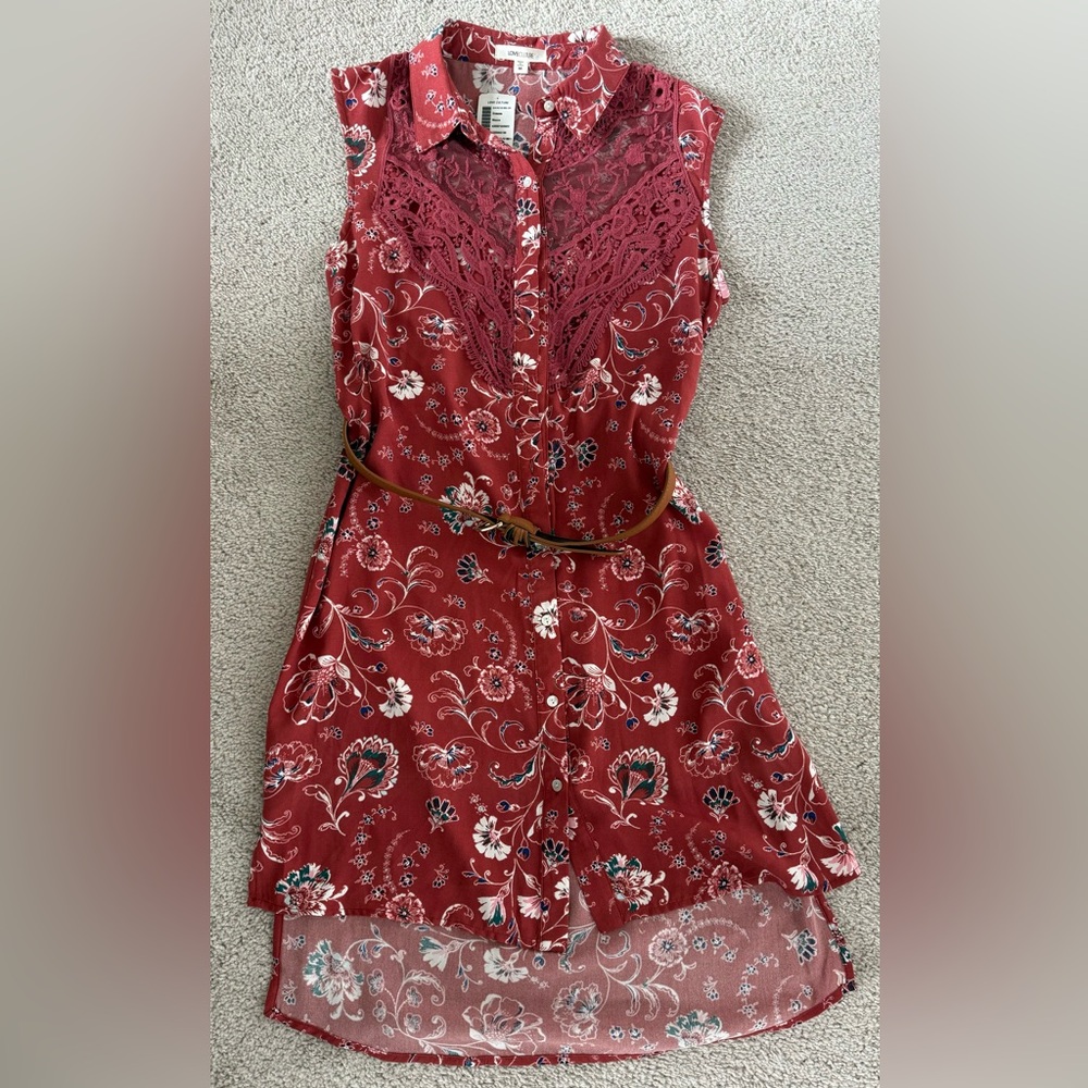 NWT - Red Floral Dress